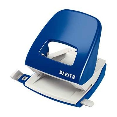FURADOR LEITZ 5008 C/ REGUA 30FLS AZUL