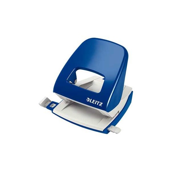 FURADOR LEITZ 5008 C/ REGUA 30FLS AZUL
