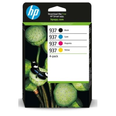 KIT 4 x TINTEIROS HP 937 (BK/C/M/Y) ORIGINAL