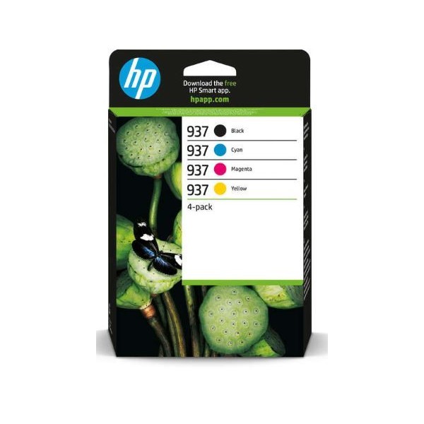 KIT 4 x TINTEIROS HP 937 (BK/C/M/Y) ORIGINAL