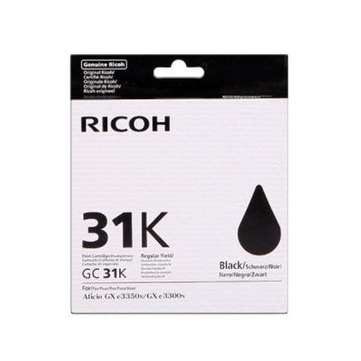 TINTA GEL RICOH TYPE GC-31 PRETO 1,5K ORIGINAL