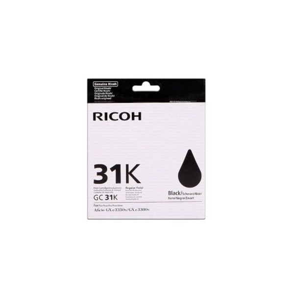 TINTA GEL RICOH TYPE GC-31 PRETO 1,5K ORIGINAL