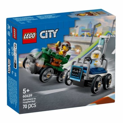 LEGO CITY PACK DE CARROS DE CORRIDA AERONAVE VS CAMA DE HOSPITAL 