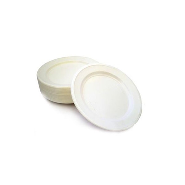 PRATO PLASTICO REFEIÇAO 210mm (PACK_50) BRANCO