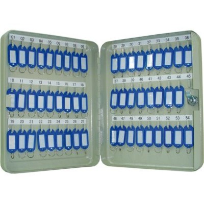 ARMARIO METALICO PORTA CHAVES QC 24x30x6cm P/ 54 CHAVES CINZENTO