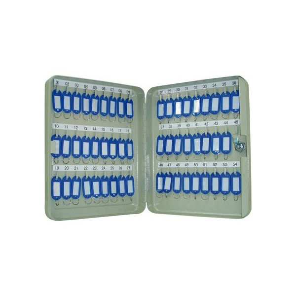 ARMARIO METALICO PORTA CHAVES QC 24x30x6cm P/ 54 CHAVES CINZENTO