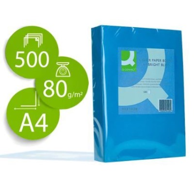 RESMA PAPEL FOTOCOPIA QC A4 80GR. AZUL INTENSO