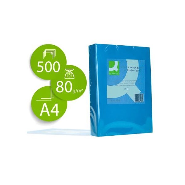 RESMA PAPEL FOTOCOPIA QC A4 80GR. AZUL INTENSO