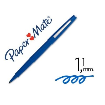 MARCADOR NYLON PAPERMATE FLAIR ORIGINAL "M" AZUL