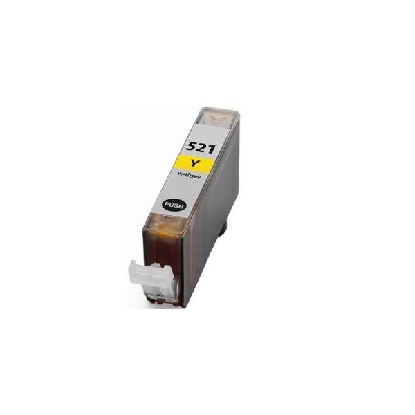TINTEIRO COMPATIVEL C/ CANON CLI521 AMARELO