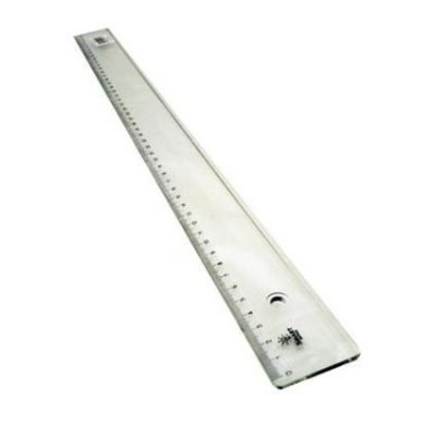 REGUA PLASTICO TRANSPARENTE 50CM