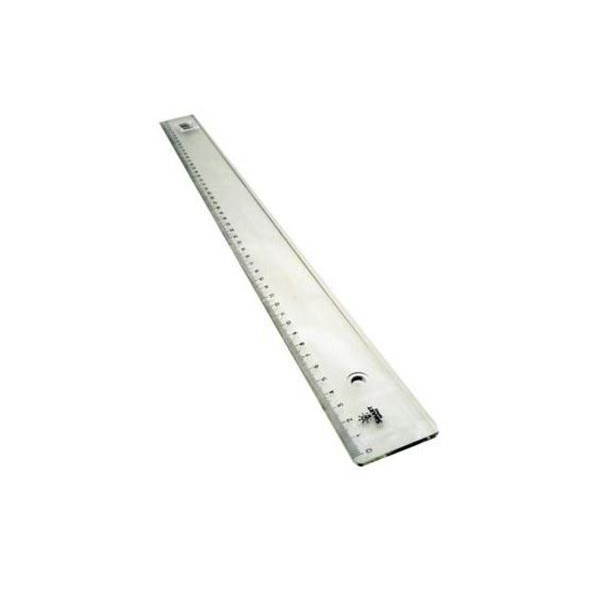 REGUA PLASTICO TRANSPARENTE 50CM