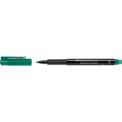 MARCADOR ACETATO PERMANENTE FABER-CASTELL 1.0MM M VERDE