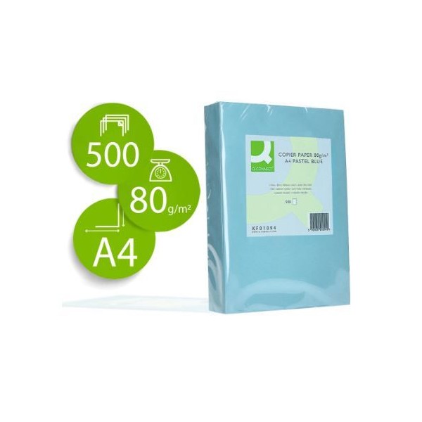 RESMA PAPEL FOTOCOPIA QC A4 80GR. AZUL CELESTE (KF01094)