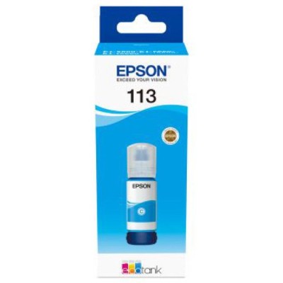 TINTEIRO EPSON ECOTANK Nº113 CYAN 70ML 6k ORIGINAL