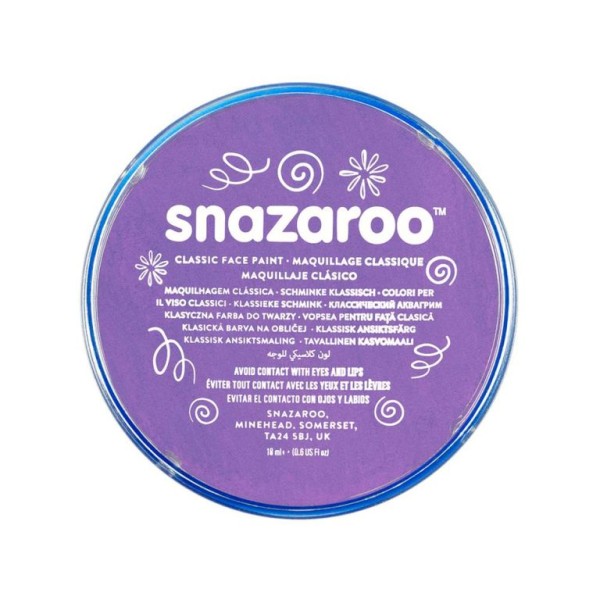 PINTURA FACIAL SNAZAROO CLASSIC 18ML LILAS