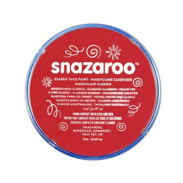 PINTURA FACIAL SNAZAROO CLASSIC 18ML VERMELHO