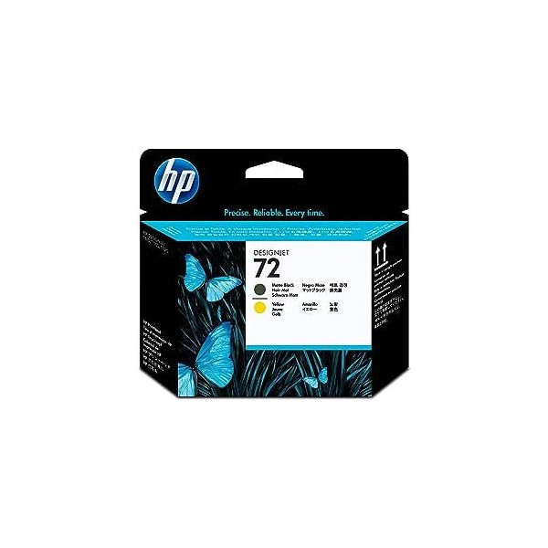 CABEÇA DE IMPRESSAO HP C9384 Nº72 PRETO MATE + AMARELO ORIGINAL