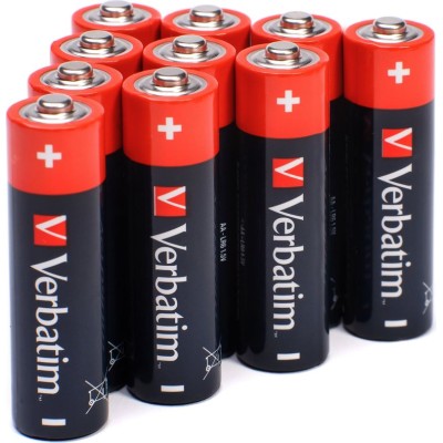 BLISTER C/ 10 x PILHAS ALCALINA VERBATIM PREMIUM LR06  AA - 1,5V