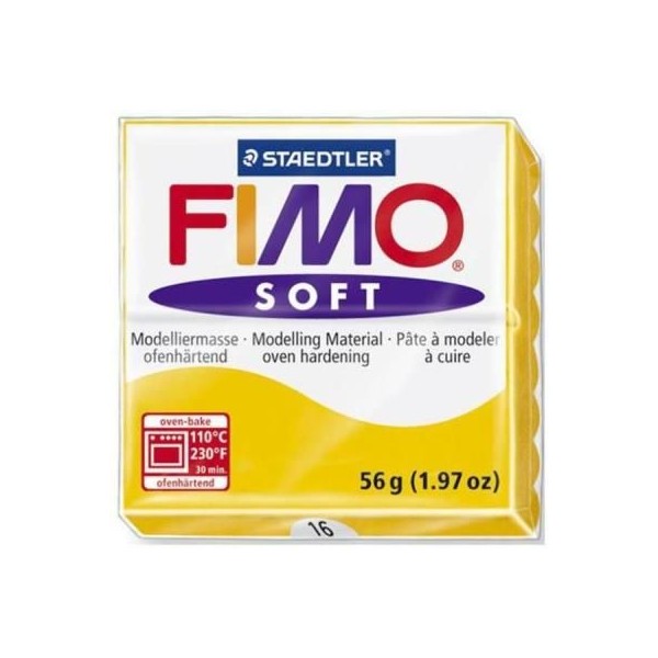 PASTA MODELAR FIMO SOFT 56/57gr. AMARELO 16