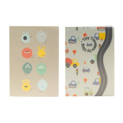 CADERNO AGRAFADO CAPA PLASTICA ANCOR B´LOG PLAY ME A4 90gr. 48FLS QUADRICULADO SORTIDO 