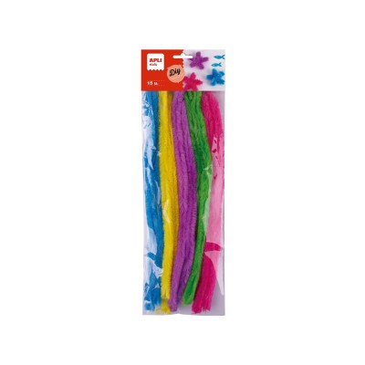 BLISTER C/ 15 x CHENILLE / LIMPA CACHIMBOS APLI 30cm CORES SORTIDAS