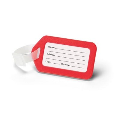 IDENTIFICADOR PP MALA VIAGEM 87x50x4 mm VERMELHO