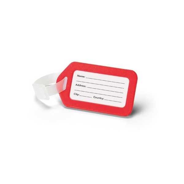 IDENTIFICADOR PP MALA VIAGEM 87x50x4 mm VERMELHO