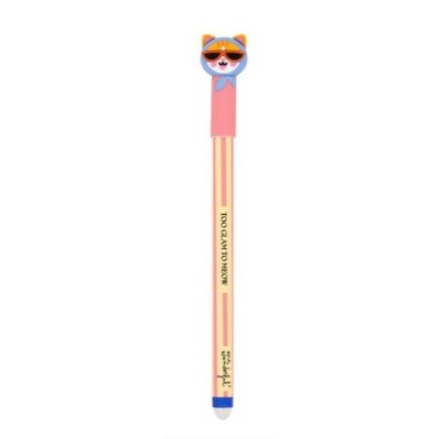 ESFEROGRAFICA APAGAVEL MR WONDERFUL BO-BO GATO - TOO GLAM TO MEOW 0,7mm AZUL