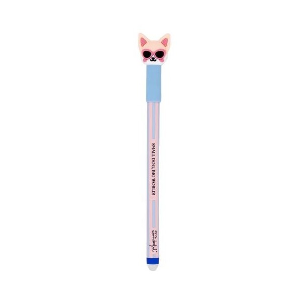 ESFEROGRAFICA APAGAVEL MR WONDERFUL BO-BO CHIHUAHUA - SMALL DOG, BIG WORLD! 0,7mm AZUL