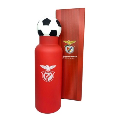 GARRAFA TERMICA DE ACO INOXIDAVEL C/ TAMPA DE BOLA BENFICA