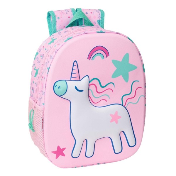 MOCHILA SAFTA UNICORN 3D