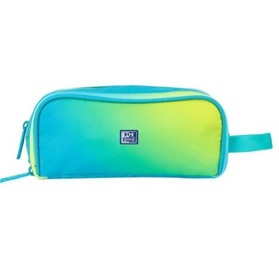 ESTOJO ESCOLAR TRIPLO OXFORD GRADIENT ELECTRIC LIME