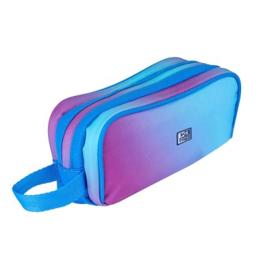 ESTOJO ESCOLAR TRIPLO OXFORD GRADIENT MYSTIC BLUE 
