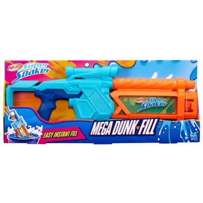 LANCADOR DE AGUA NERF SUPER SOAKER MEGA DUNK FILL HASBRO 