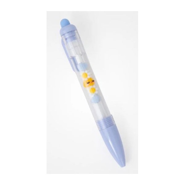 ESFEROGRAFICA RETRATIL MR WONDERFUL C/ DECORACAO INTERIOR - PINTAINHO PREGUICOSO 0,7mm AZUL