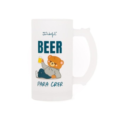 CANECA DE CERVEJA MR WONDERFUL 430ML - BEER PARA CREER 