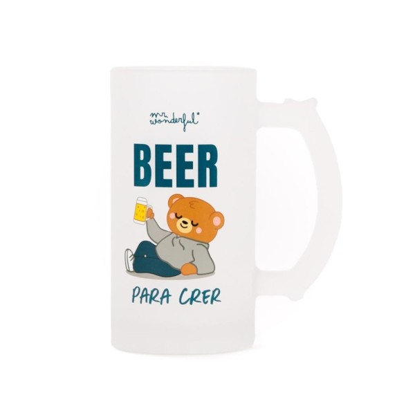 CANECA DE CERVEJA MR WONDERFUL 430ML - BEER PARA CREER 