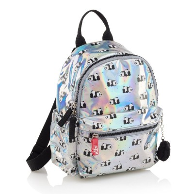 MOCHILA B2F MINI 200 x 260 x 90 mm - ACABAMENTO HOLOGRAFICO - PANDAS