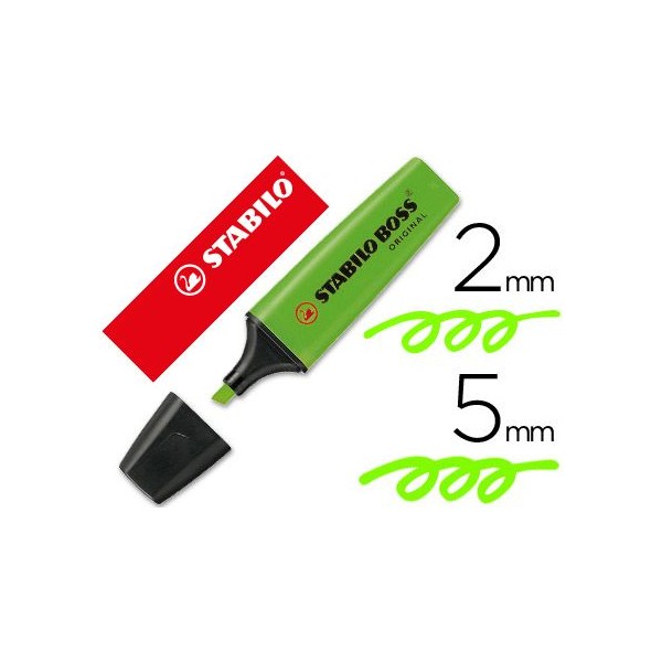 MARCADOR FLUORESCENTE STABILO BOSS 70/33 VERDE