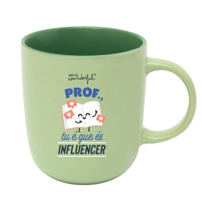 CANECA MR WONDERFUL 320ML - PROF., TU É QUE ÉS INFLUENCER