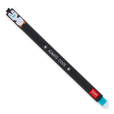ESFEROGRAFICA APAGAVEL LEGAMI PINGUIM 0,7mm TURQUESA
