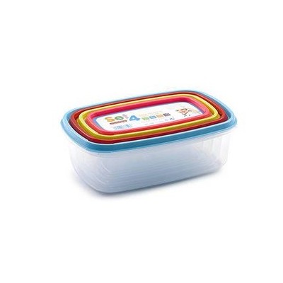 KIT 4 x CAIXAS HERMETICAS DE 250ml a 1000ml