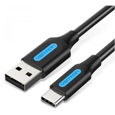 CABO USB-A PARA USB-C  M/M 1MT PRETO - VENTION