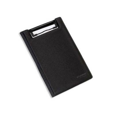 CLIP BOARD (PRANCHETA) PLASTICO AMBAR A5 C/ MINICLIP - PRETO + BLOCO LISO 