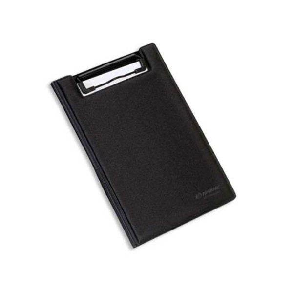 CLIP BOARD (PRANCHETA) PLASTICO AMBAR A5 C/ MINICLIP - PRETO + BLOCO LISO 