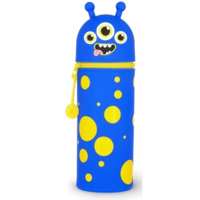 ESTOJO EM SILICONE LEGAMI 2 EM 1 KAWAII MONSTRO 