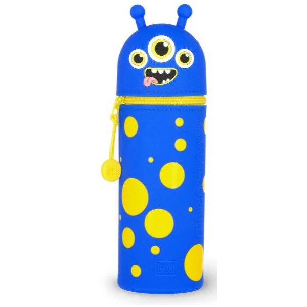 ESTOJO EM SILICONE LEGAMI 2 EM 1 KAWAII MONSTRO 