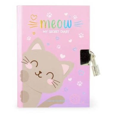 DIARIO COM CADEADO LEGAMI KITTY - MEOW