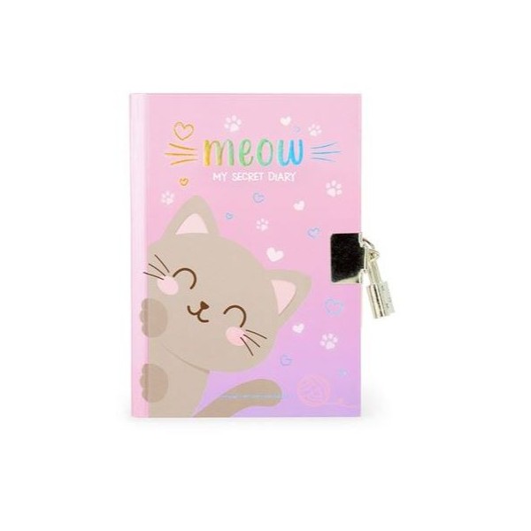 DIARIO COM CADEADO LEGAMI KITTY - MEOW